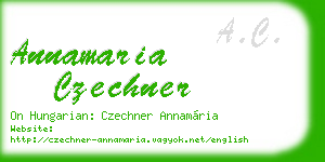 annamaria czechner business card